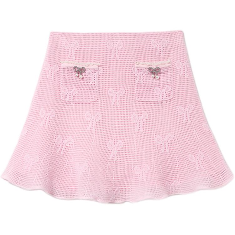 

Self-portrait Женская розовая повседневная короткая юбка Self portrait