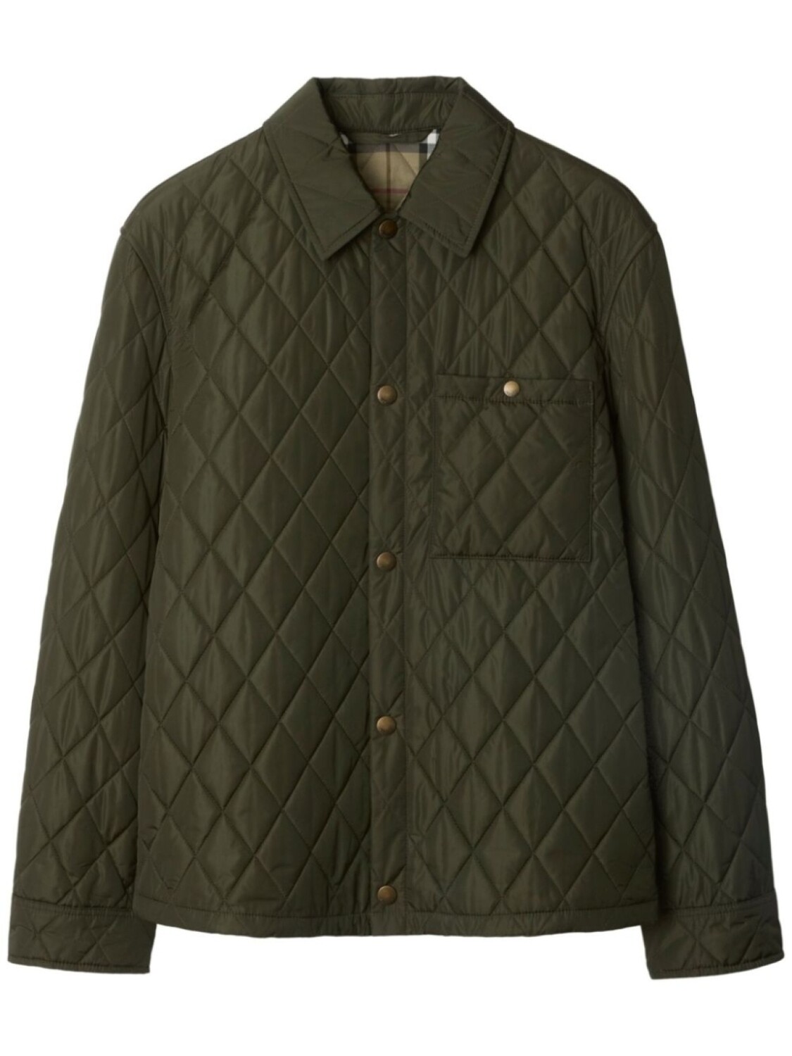 

Стеганая куртка Burberry, зеленый
