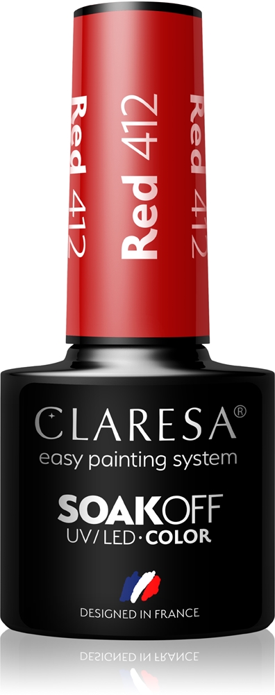 

Гель-Лак для ногтей Soakoff UV/LED Color Trail Me To River Claresa, atspalvis red 412 5 гр