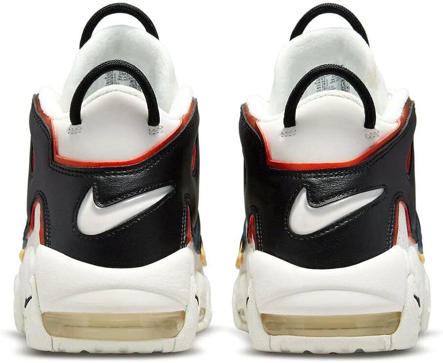 Мужские кроссовки Nike Air More Uptempo '96, черный/оранжевый — фото 4