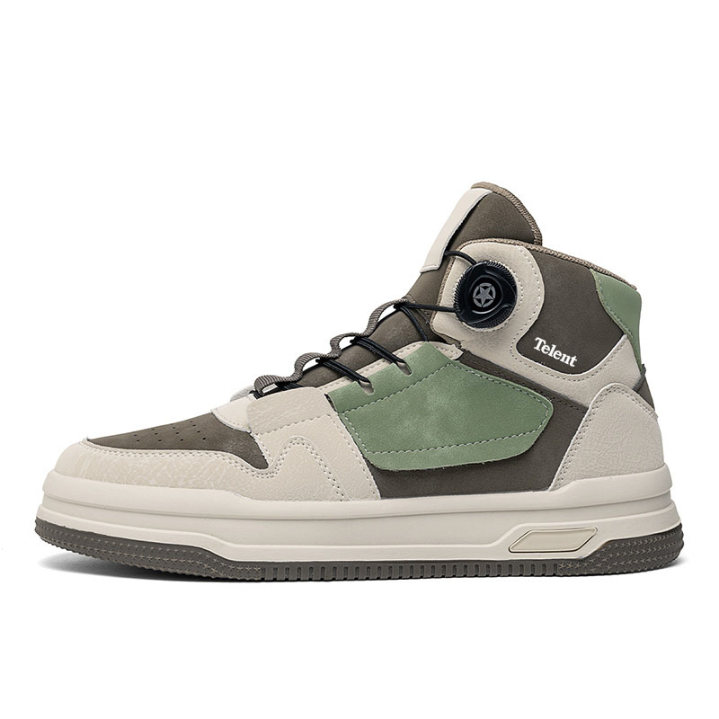 

TELENT Мужские противоскользящие и износостойкие низкие скейтерские кроссовки - хаки, цвет Khaki