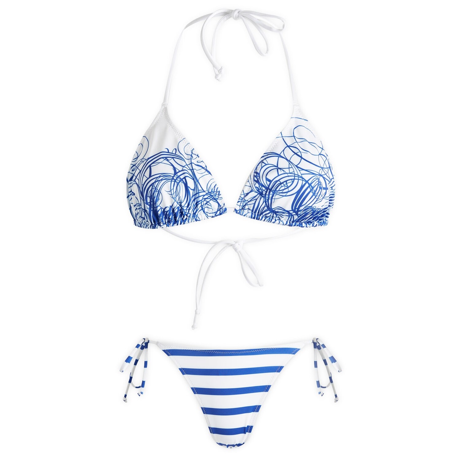 

Бикини Jean Paul Gaultier Logo Bikini, цвет White & Navy