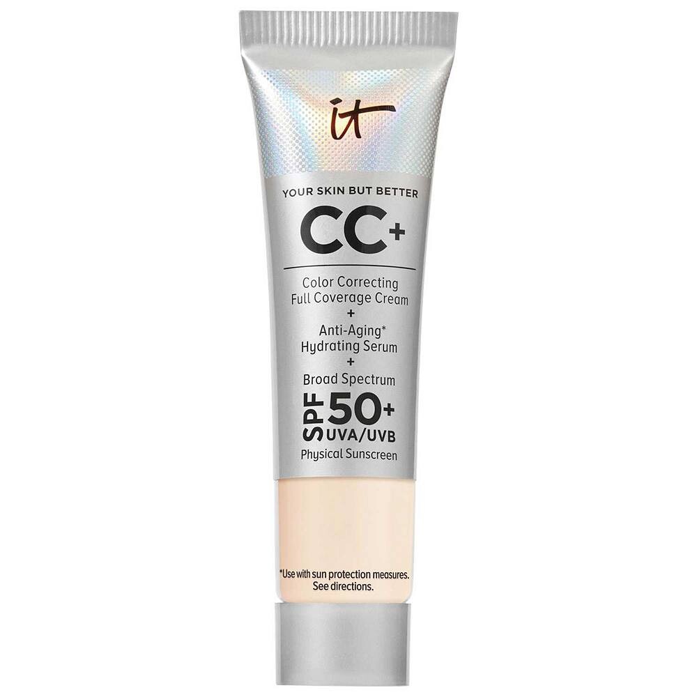 

IT Cosmetics CC+ Крем-основа для коррекции цвета с полным покрытием и SPF 50+, цвет Fair Light