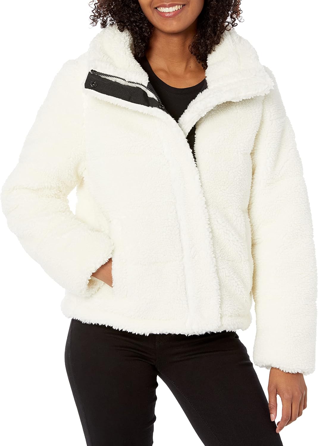 

Calvin Klein Женское пальто из искусственной овчины, White