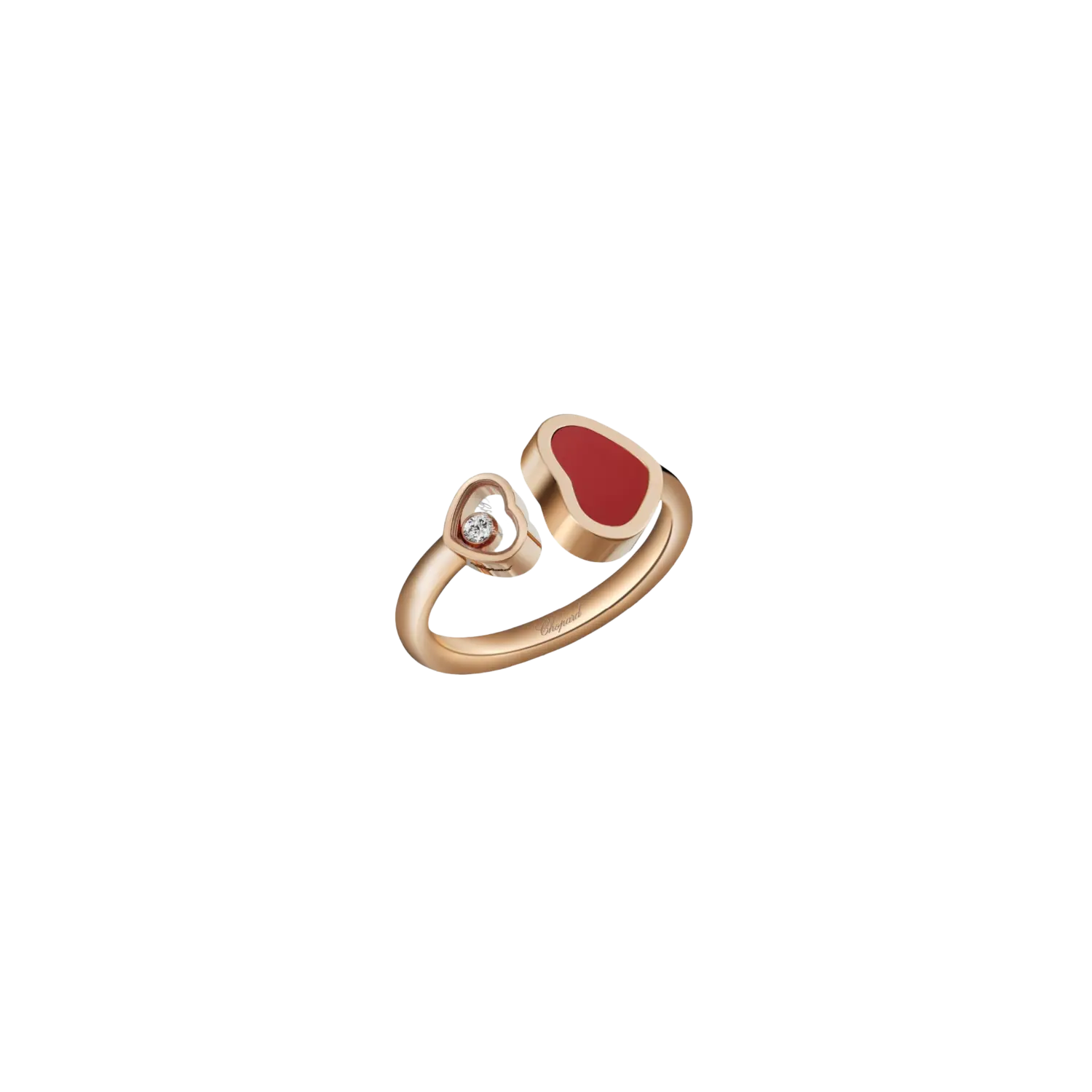 

Кольцо Chopard Happy hearts из розового золота с бриллиантом