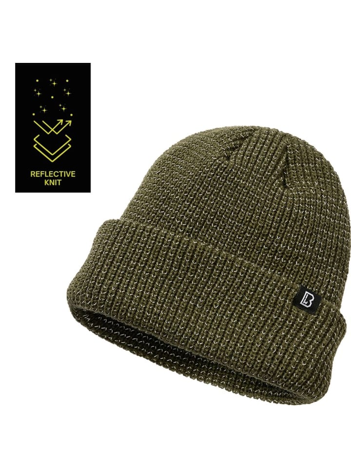 

Brandit Шапка-бини "Reflection Beanie" зеленого цвета