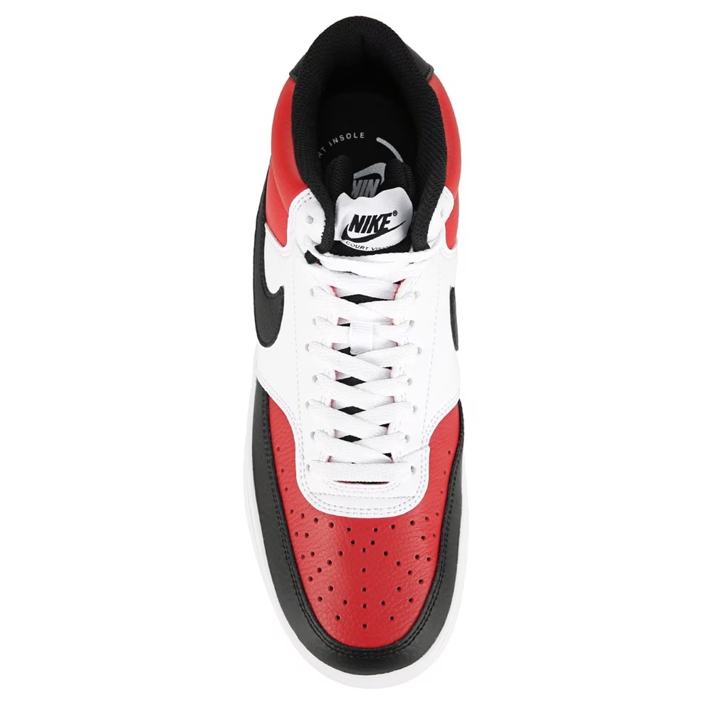 Кроссовки средней высоты Court Vision от Nike, красный/черный/белый — фото 4
