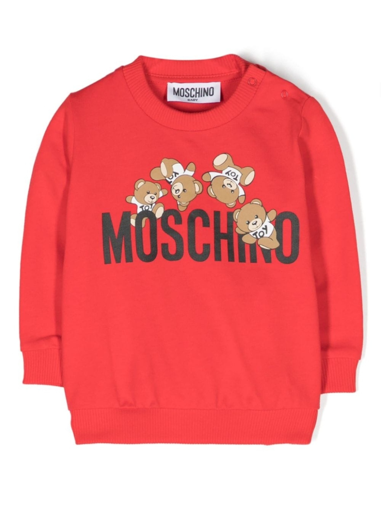 

Moschino Kids толстовка с логотипом, красный