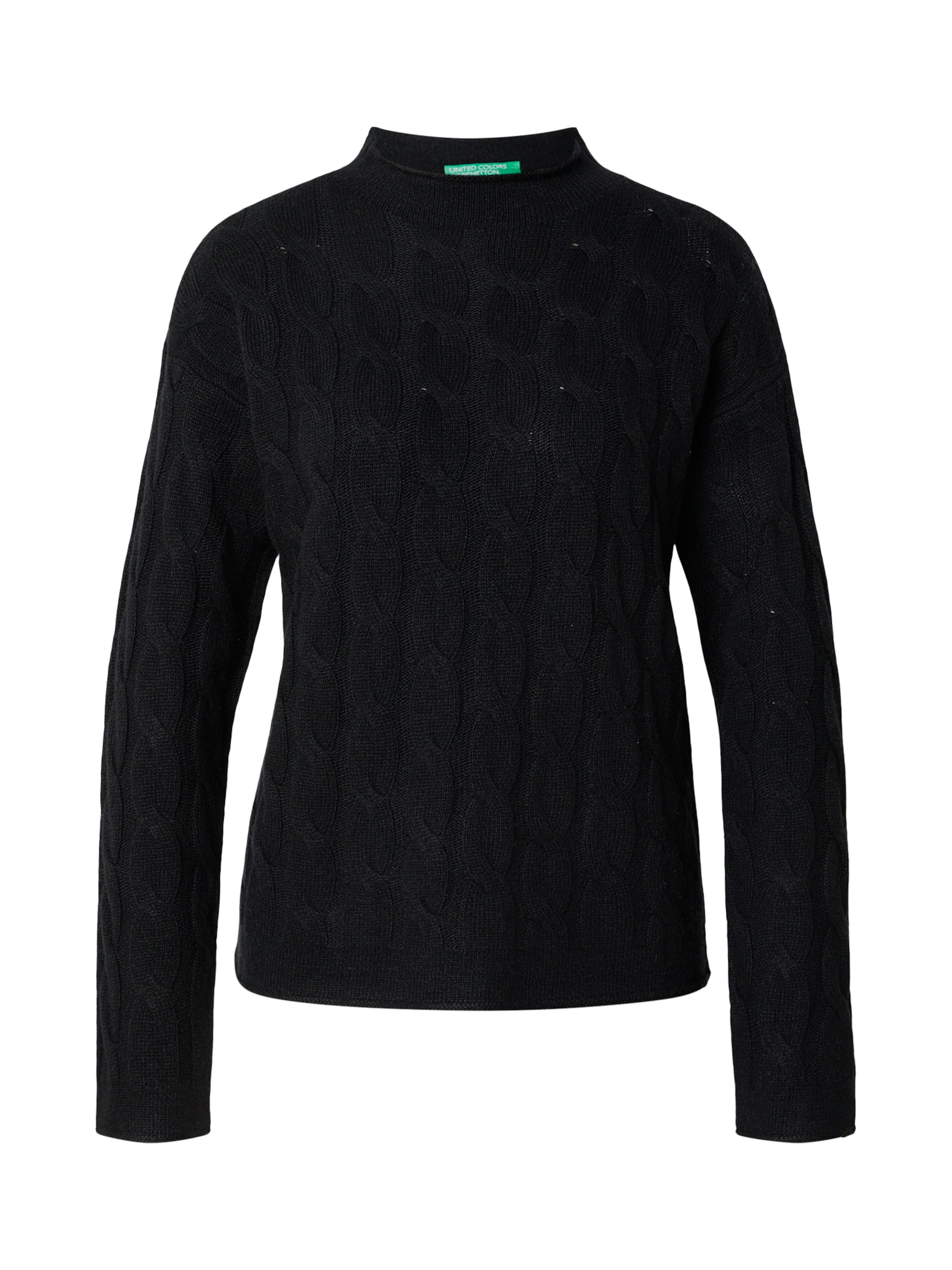 

UNITED COLORS OF BENETTON Свитер в черном цвете