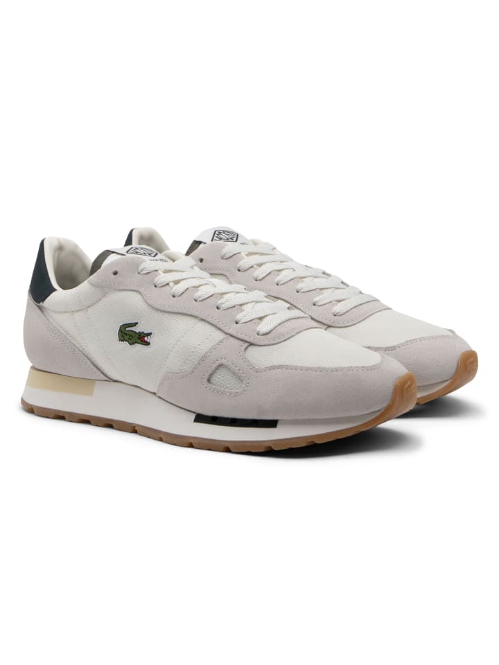 

Кроссовки на шнуровке Lacoste, цвет off white