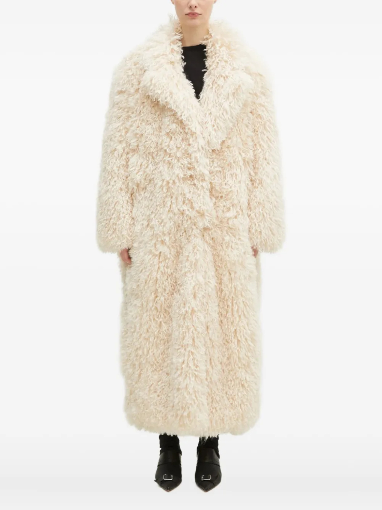

Длинное пальто Fiorucci Teddy, нейтральный