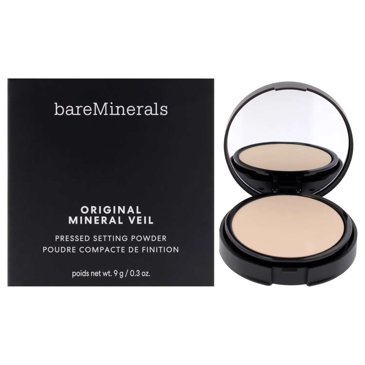 Оригинальная прессованная фиксирующая пудра Mineral Veil - Sheer Light от bareMinerals для женщин - 0,3 унции, прозрачный/прозрачный