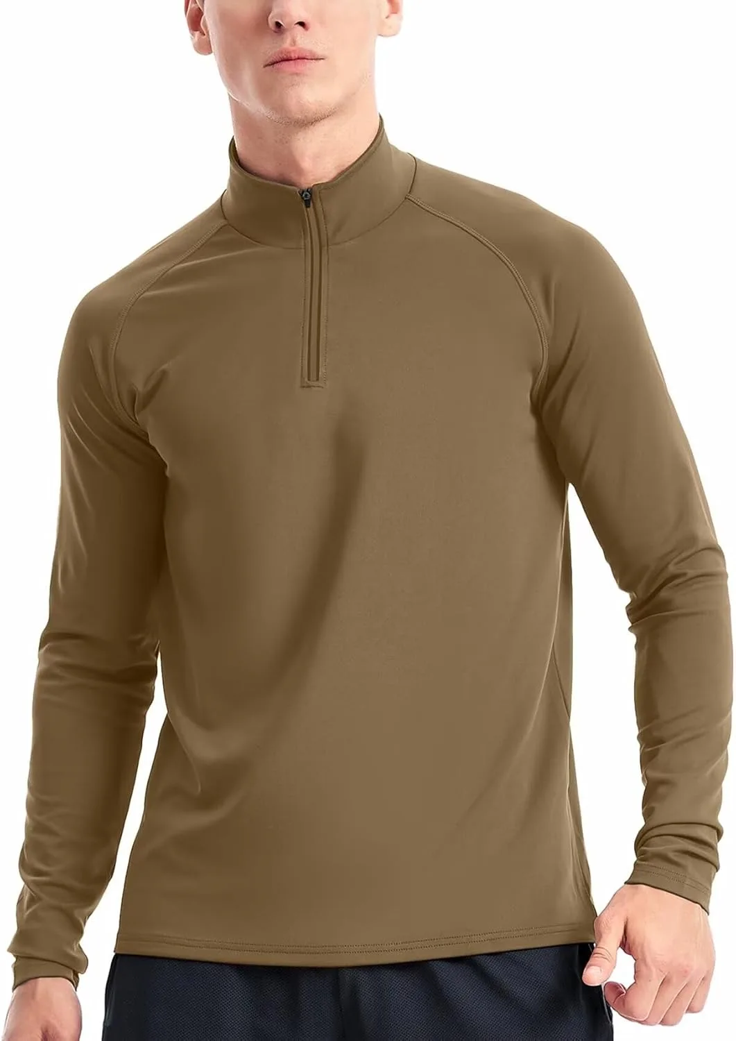

Zengjo 1/4 Zip Pullover мужская беговая футболка с длинным рукавом