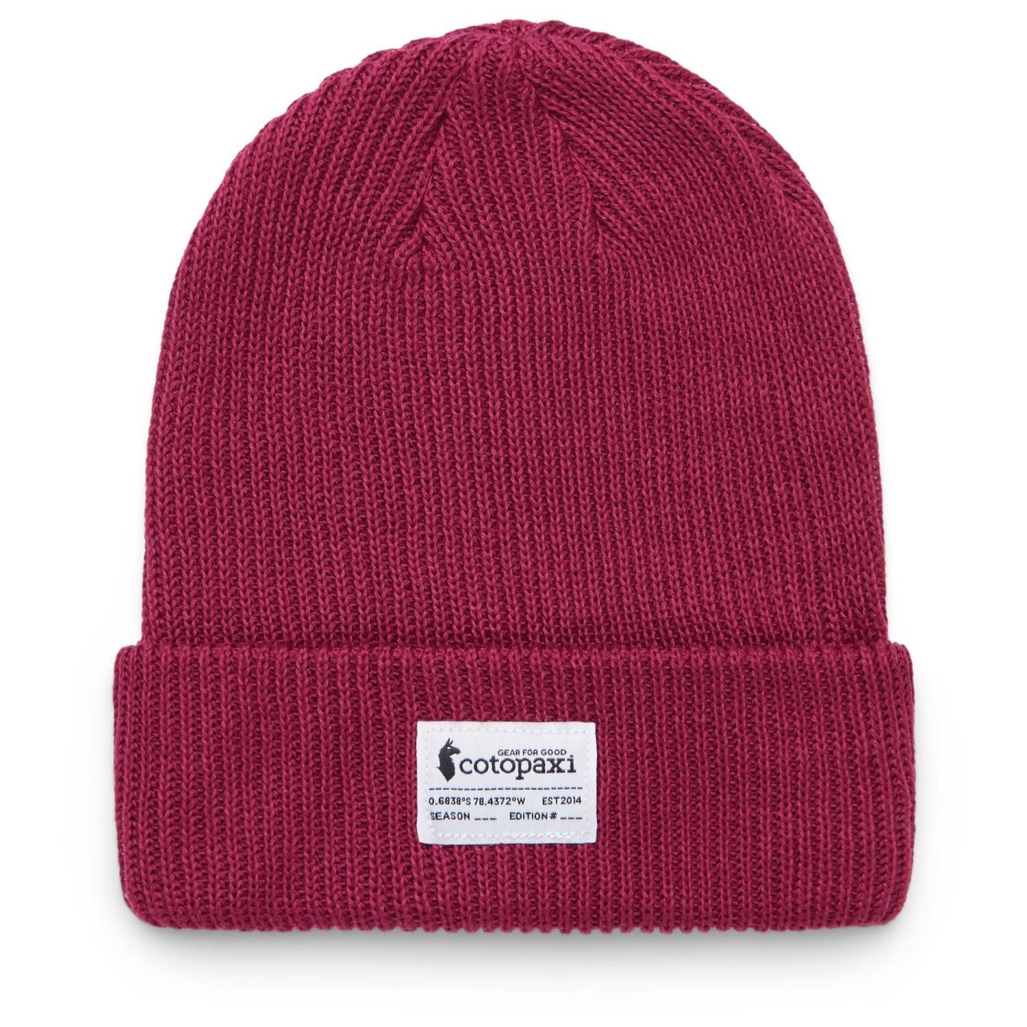 

Шапка Cotopaxi Wharf Beanie Cotopaxi Patch, бордовый