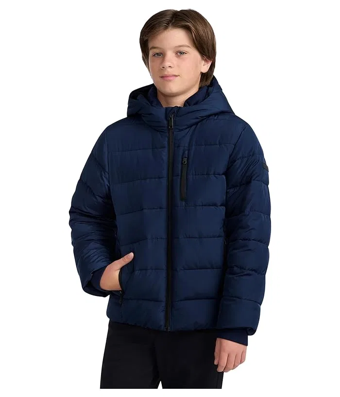 Пуховик Midweight Puffer Jacket abercrombie kids, Navy Blazer