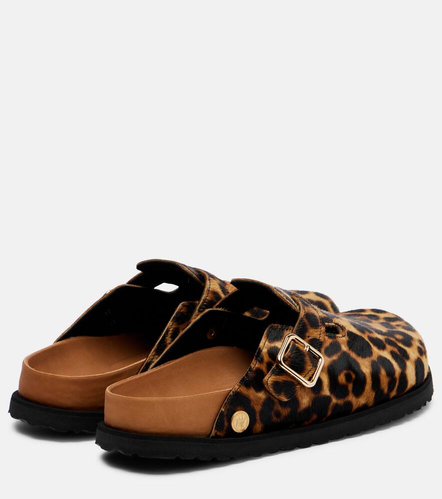 Бостенские сабо из телячьей кожи с леопардовым принтом Birkenstock 1774, Leopard — фото 2