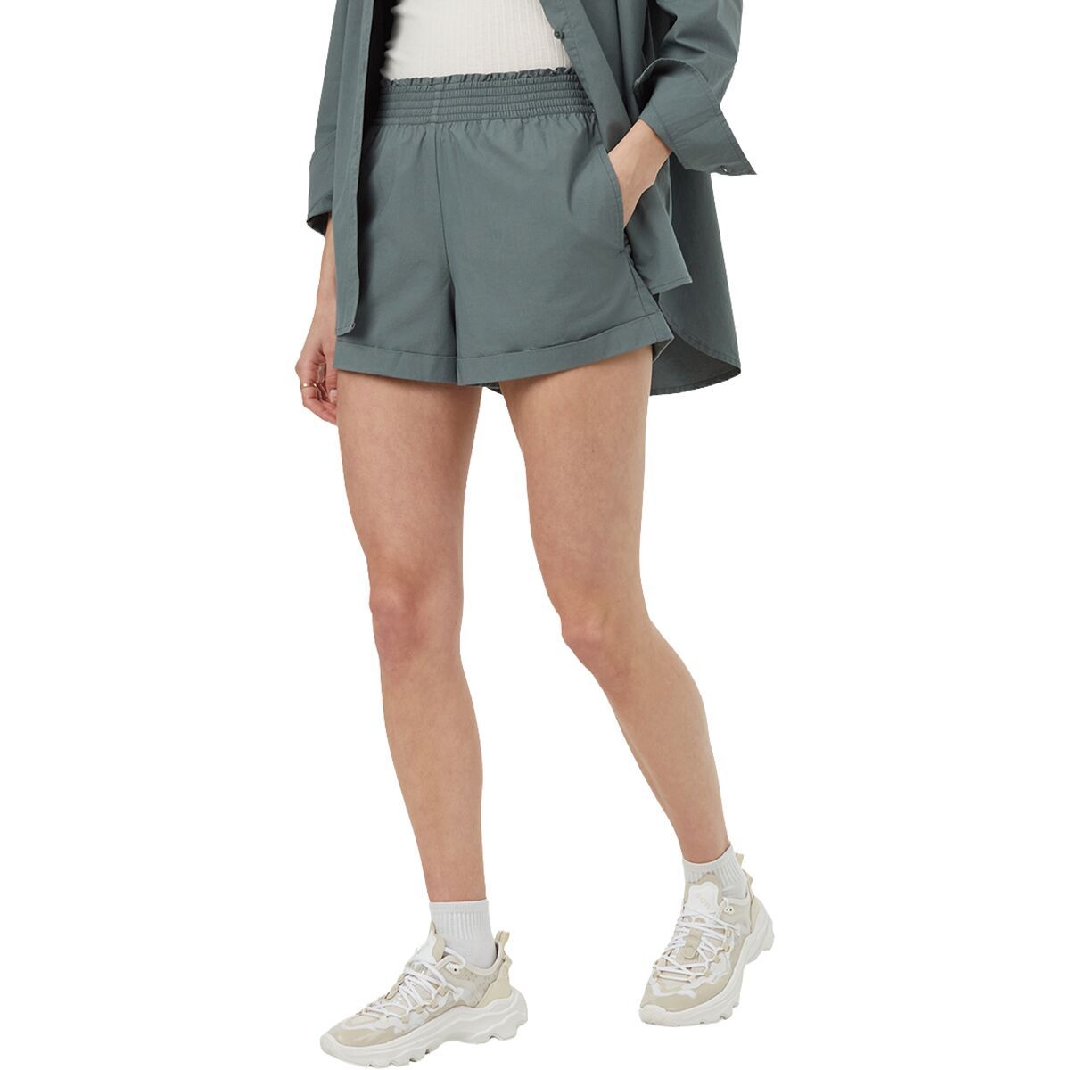 

Шорты Ecostretch из хлопка Tentree, зеленый