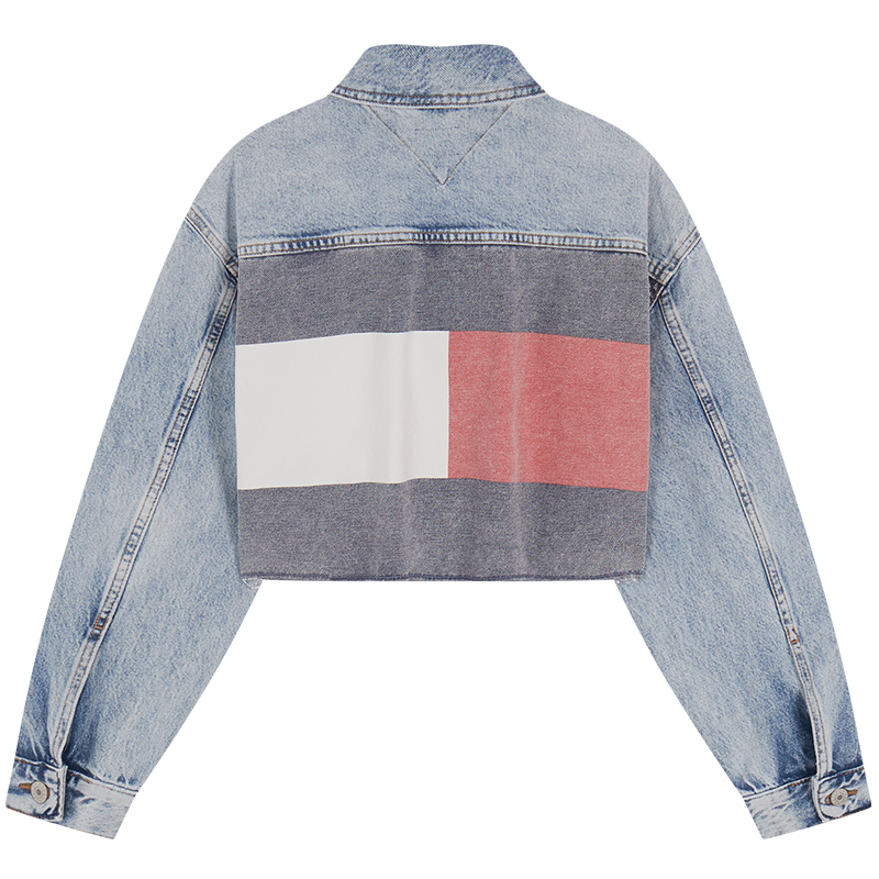Tommy Hilfiger Джинсовая куртка женская, Denim Blue 1A5 — фото 2