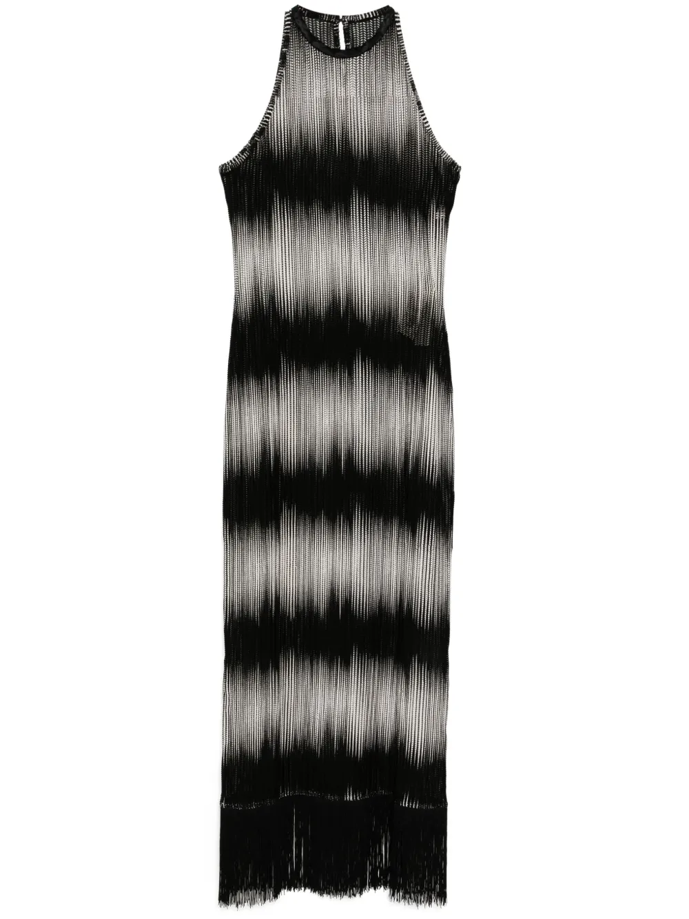 

Платье с бахромой Tessitura Body Couture, черный