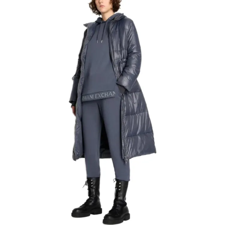 EMPORIO ARMANI Повседневные брюки Women's Blue Moderate Tapered — фото 4