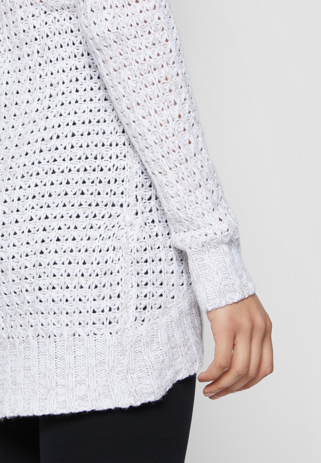 

Свитер Ladies Long Wideneck Sweater Urban Classics, кремовый