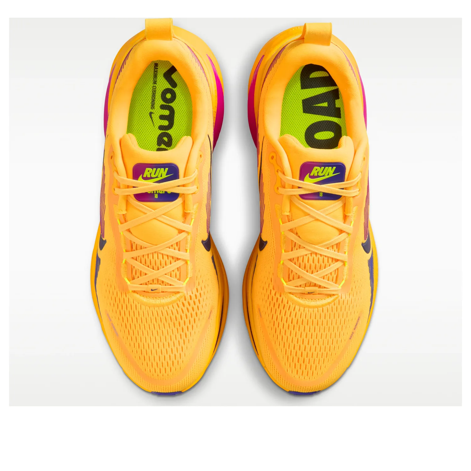 Кроссовки Nike Air Zoom Vomero 18 'Citron Pulse Laser Orange', желтый — фото 2