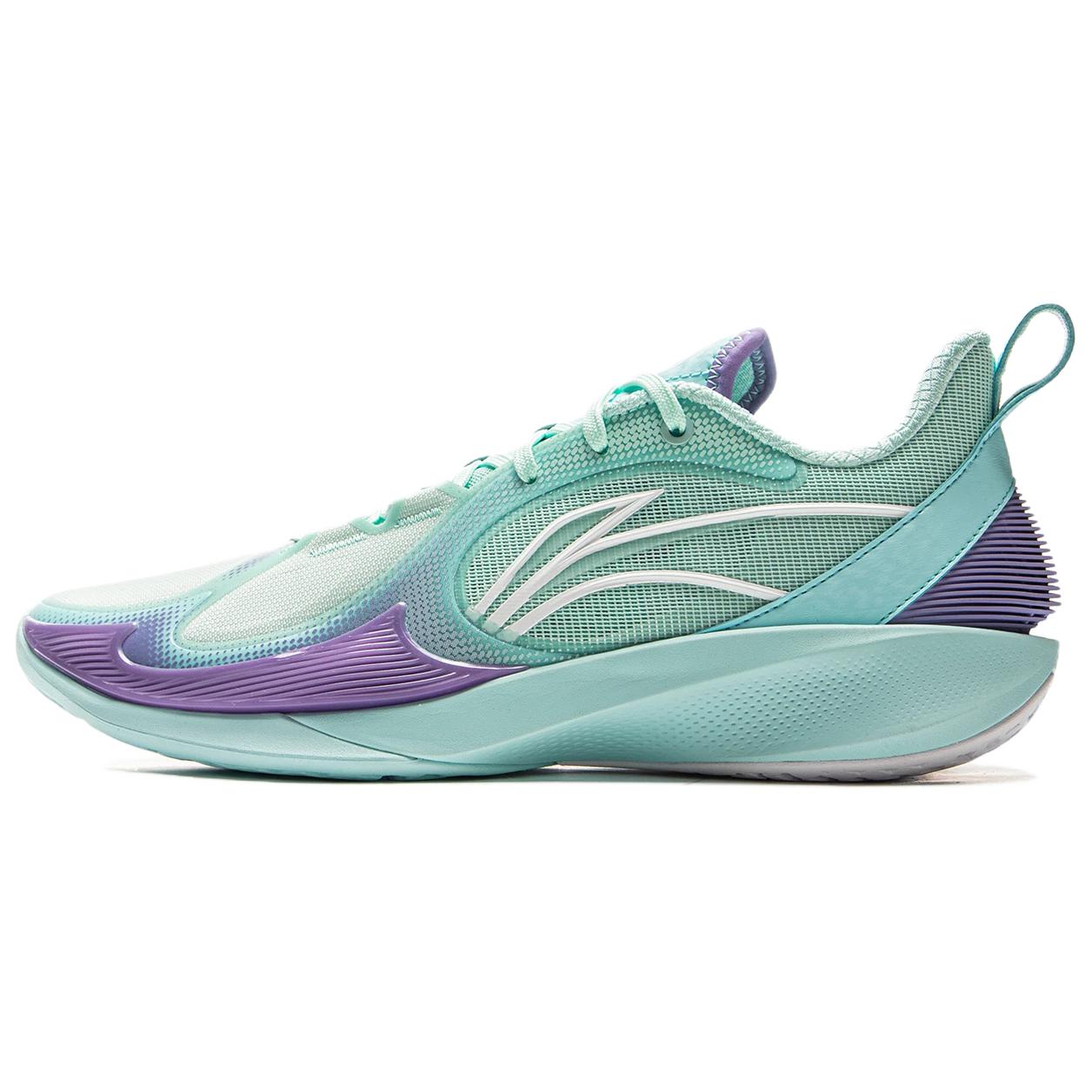 

LINING Скоростные баскетбольные кроссовки Speed 2V2 мужские низкие плавающий зеленый небесно-голубой, цвет Floating Green Sky Blue