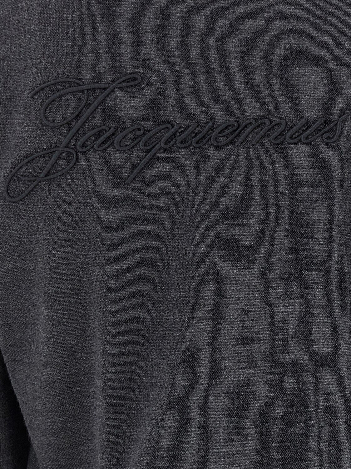 Кардиган «Le Cardigan Brodé» JACQUEMUS, серый — фото 4