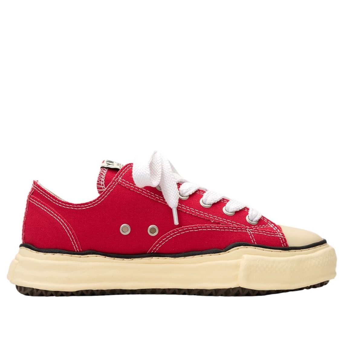 Maison Mihara Yasuhiro Peterson OG Vintage Sole Canvas Low 'Red' — фото 2
