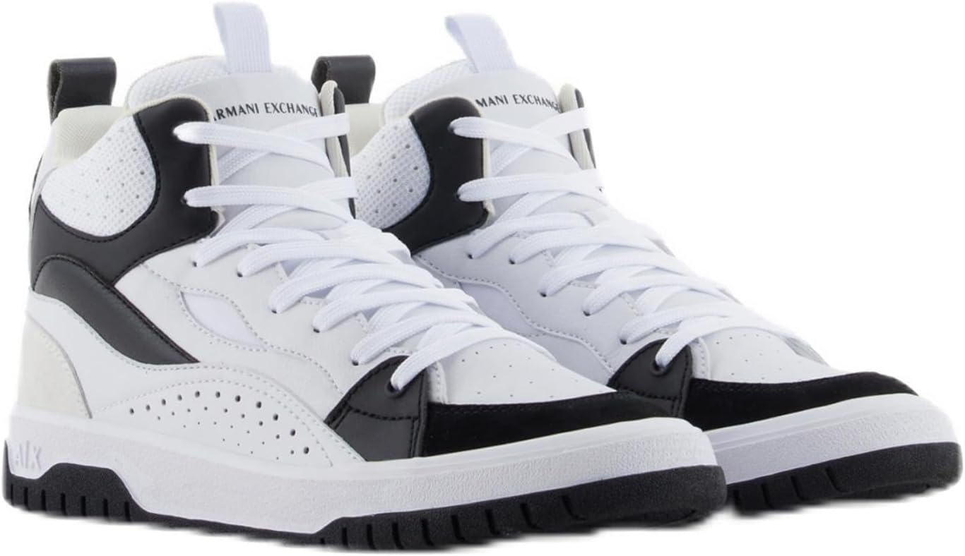 

Мужские кроссовки Armani Exchange Duck с высоким верхом, белый/черный