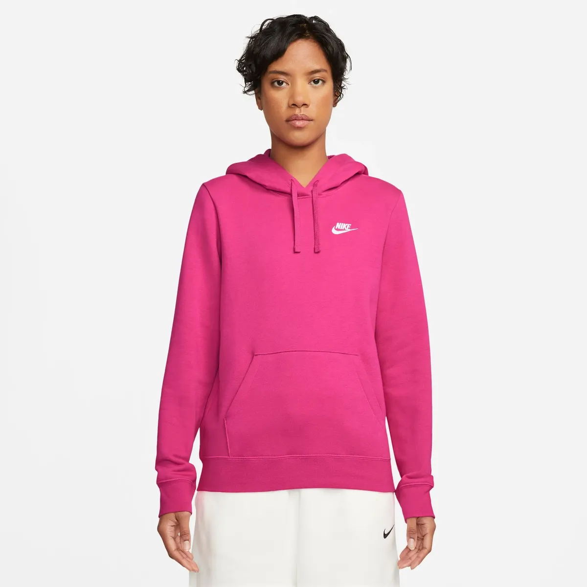 

Толстовка с капюшоном Nike Sportswear "CLUB FLEECE WOMEN'S PULLOVER HOODIE", белый