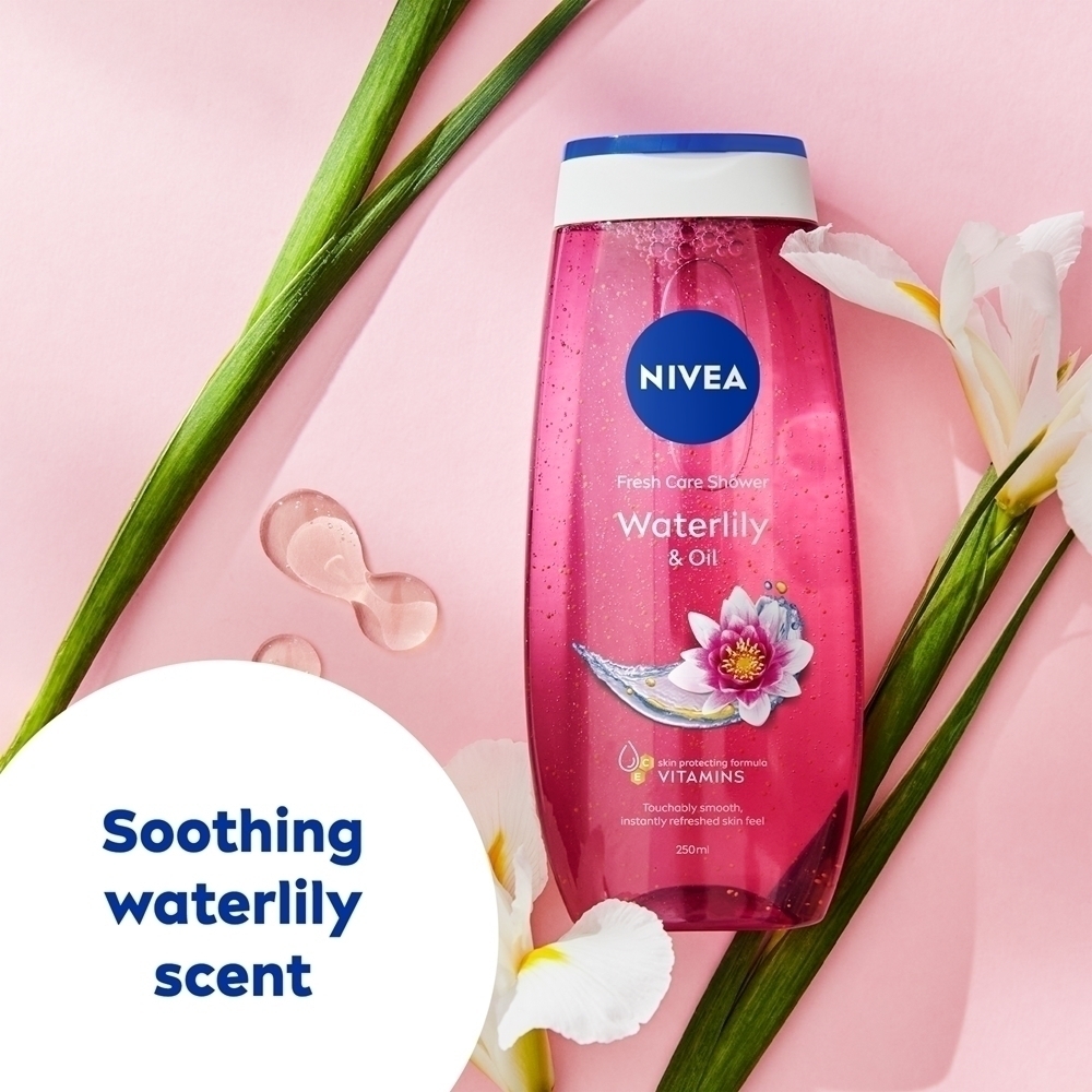 Освежающий гель для душа «Кувшинка и масло» Nivea, 250 мл — фото 3