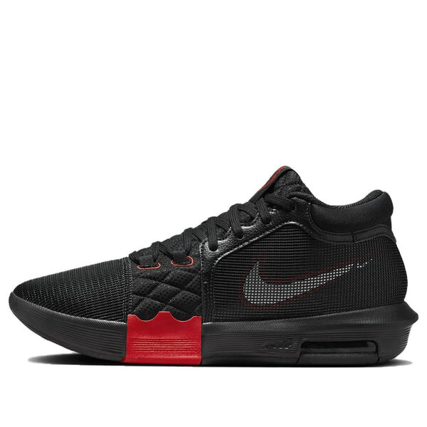 

Кроссовки lebron witness 8 'black university red' Nike, черный