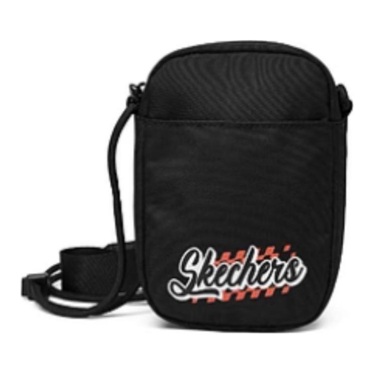 

Сумка через плечо из ткани унисекс угольно-чёрная Skechers