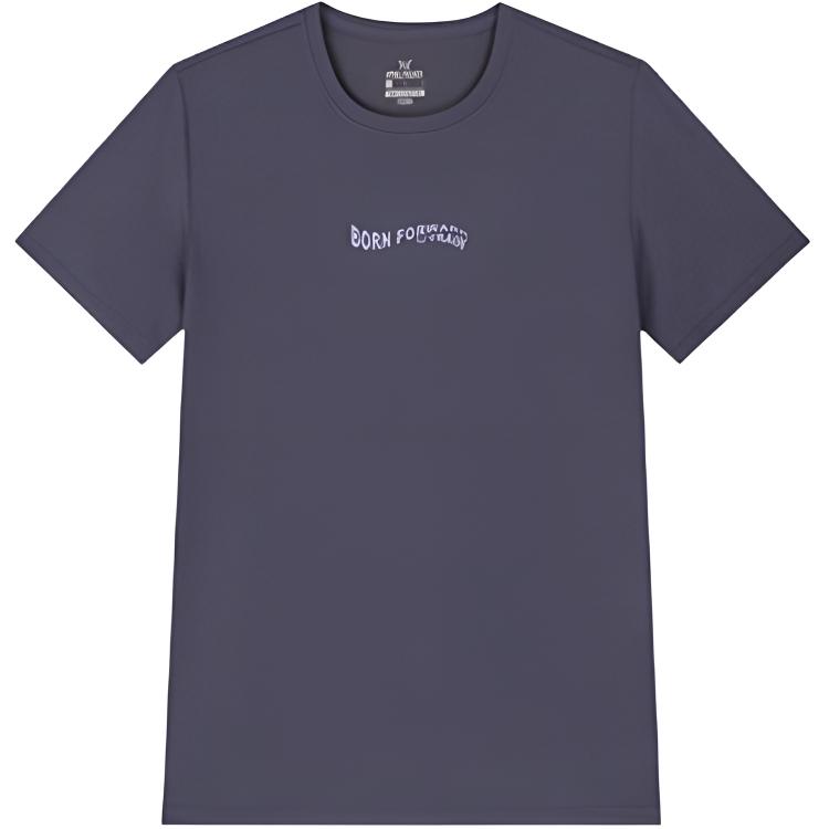 

361° Футболка Women's Dull Purple Gray Crew Neck тонкая прямая посадка