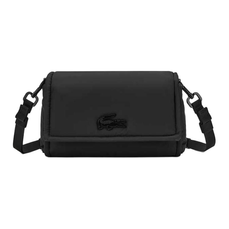 

LACOSTE Регулируемый наплечный рюкзак через плечо унисекс черный, Black