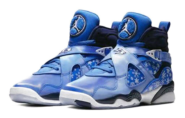 Кроссовки 8 retro 'snowflake' Air Jordan, синий — фото 3