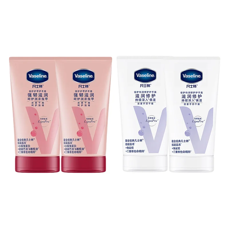 Крем для рук с витаминами для сияния кожи и цитрусовым ароматом Vaseline, Repairing Refreshing Scent Hand Cream*2+Vita Brightening Hand Cream*2 — фото 2