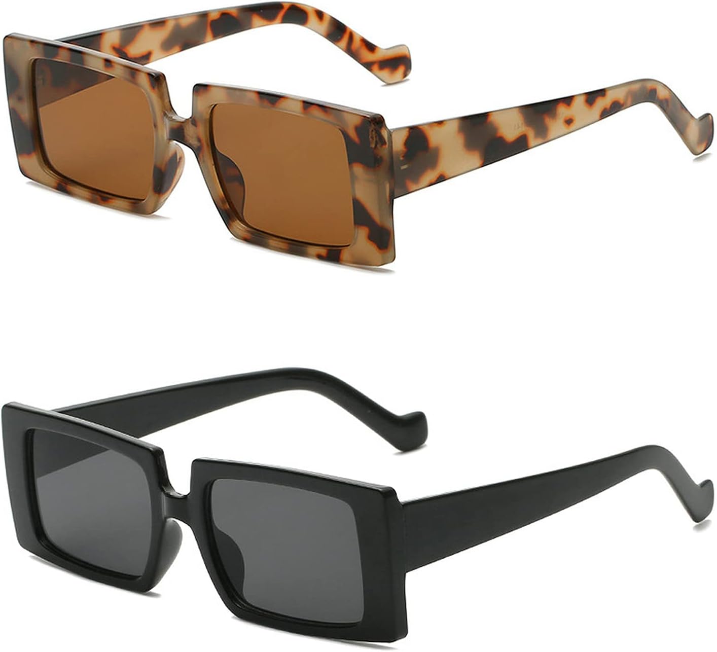 

Солнцезащитные очки COTIA маленького квадратного размера для женщин, модные ретро-очки с градиентным переходом цвета для мужчин, черная оправа с леопардовым принтом, винтажные очки, Black&leopard