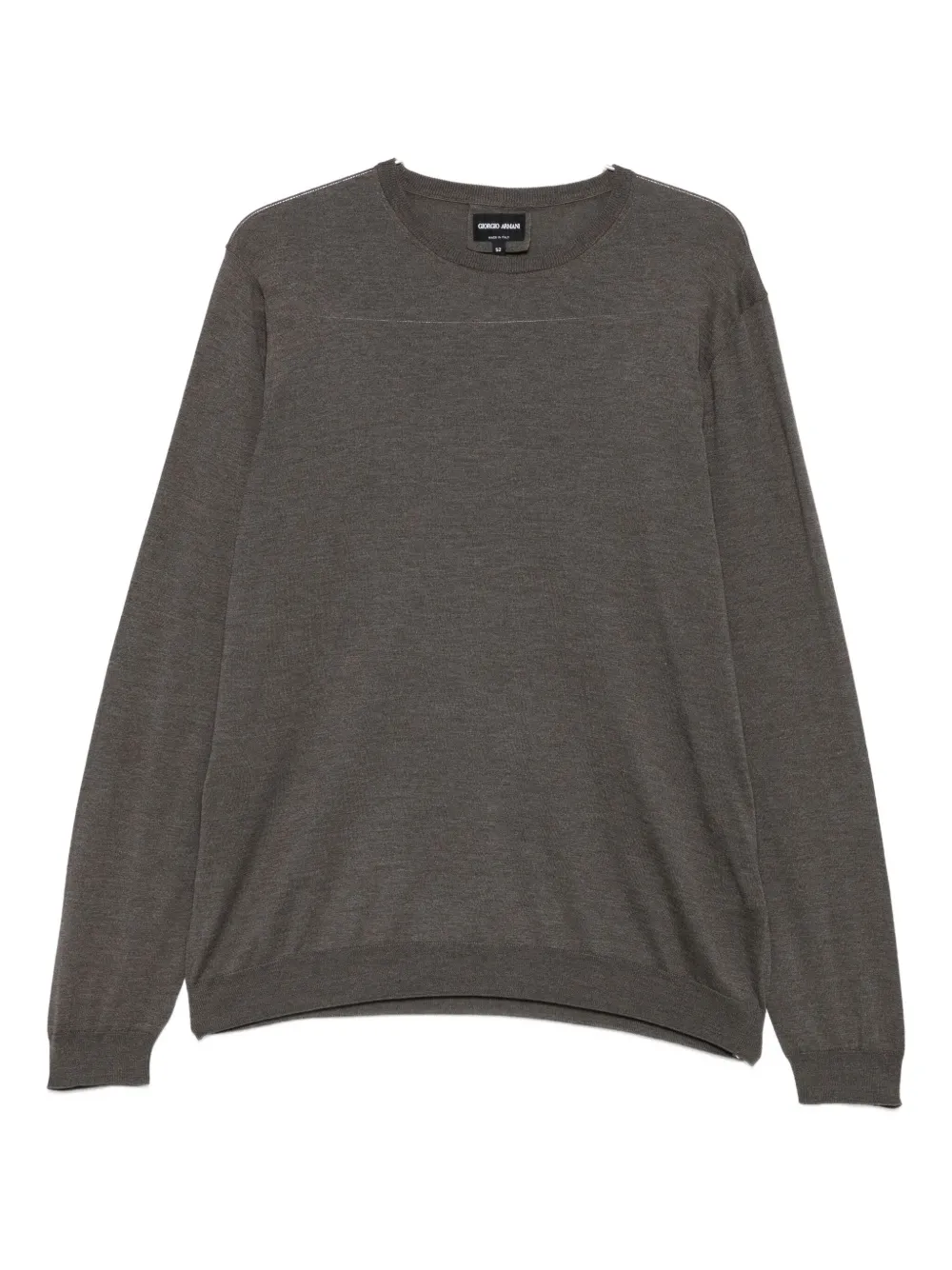 

Свитер с круглым вырезом GIORGIO ARMANI, серый