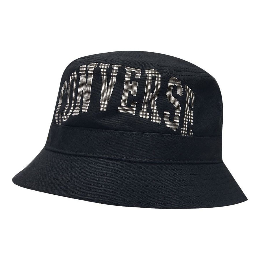

Бейсболка Converse Large Plaid Logo Bucket Hat 'Black', черный