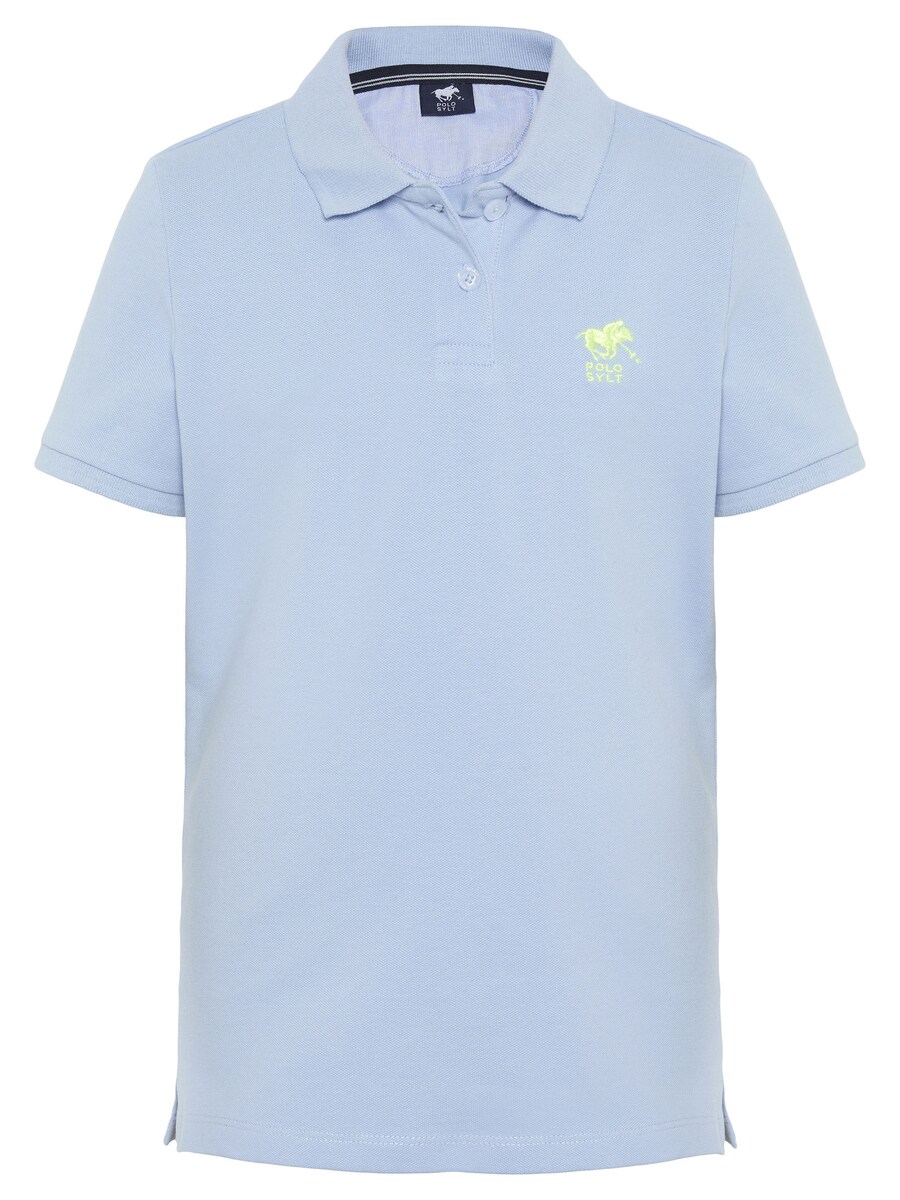 

Рубашка Polo Sylt im Basic-Look mit Label-Stitching, синий