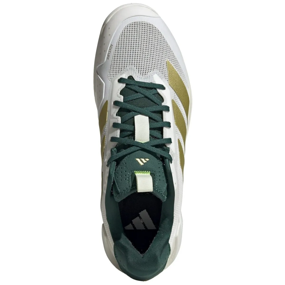 Adidas ADIZERO UBERSONIC 5 Мужские теннисные туфли, белый/зеленый — фото 4