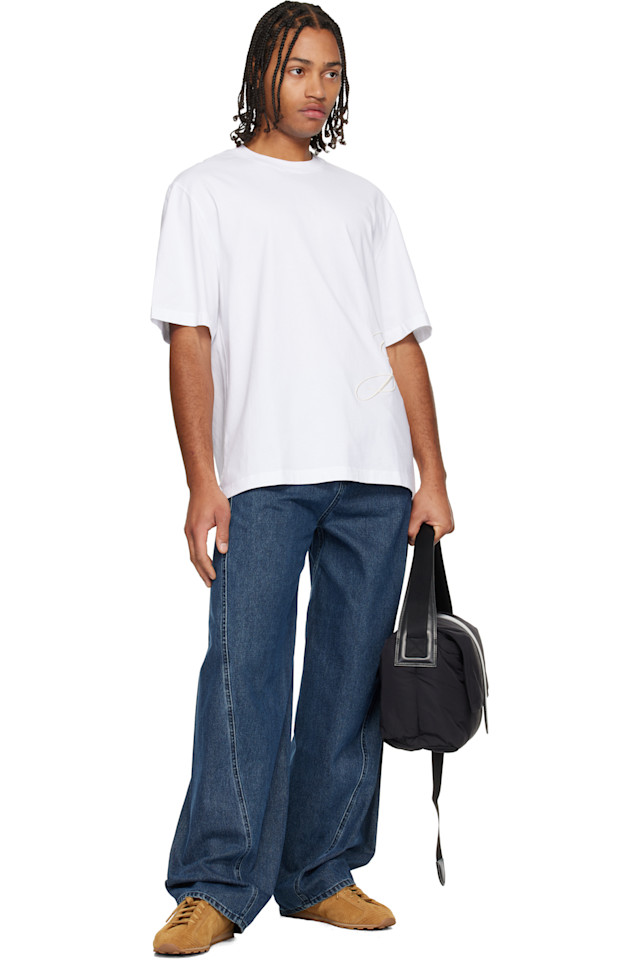 'Le t-shirt j mc' t-shirt Jacquemus, белый — фото 4