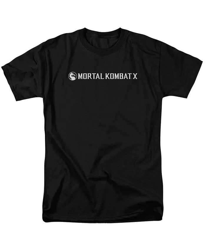 

Мужская футболка с горизонтальным логотипом с короткими рукавами Mortal Kombat X, черный