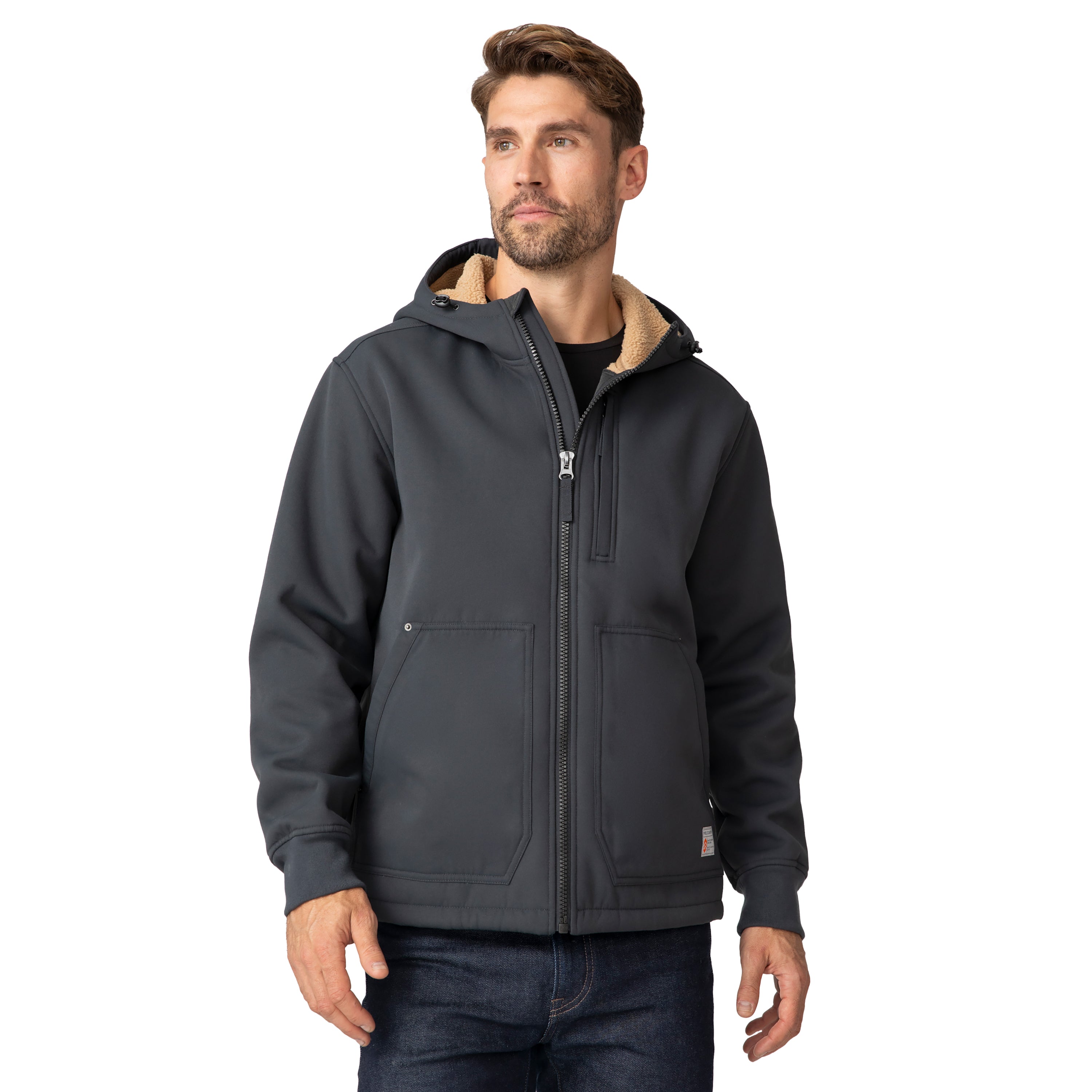 

Мужская куртка Free Country Wind River Burly Canvas Softshell, цвет coal