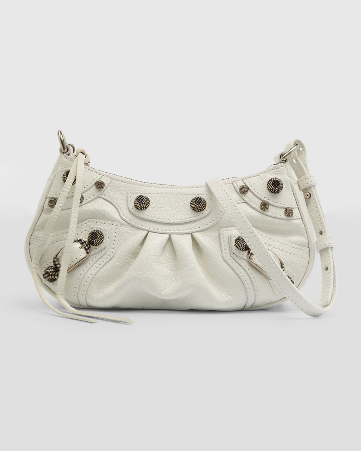 

Мини-сумка Le Cagole на цепочке Balenciaga, цвет 9104 Optic White