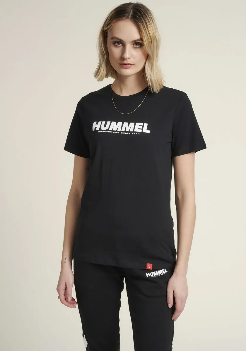 

Футболка hummel с принтом логотипа, черный