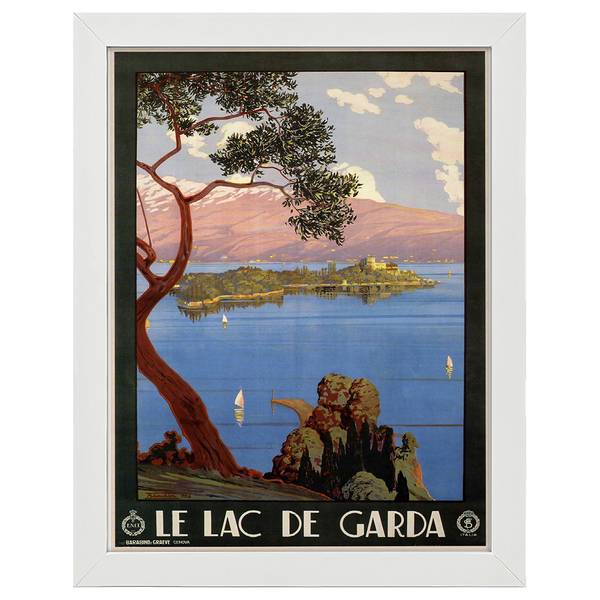 

Рамка для фотографий LegendArte Poster Le Lac de Garda, белый