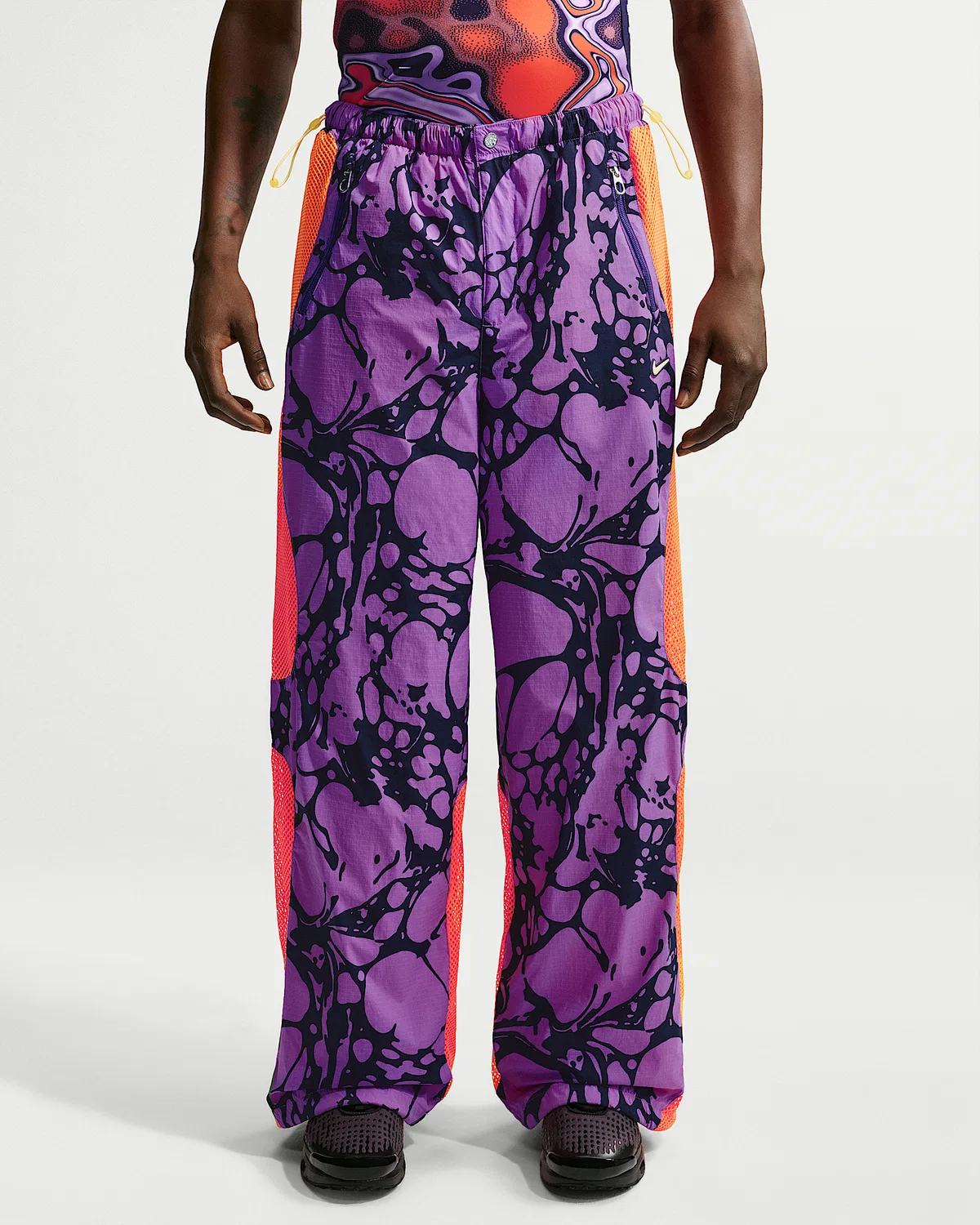 Мужские спортивные штаны Gooey Track Nike Project F.R.O.G., Bright Violet/Total Orange/Tangerine Tint — фото 2